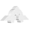 Ekena Millwork Ericson Architectural Grade PVC Gable Bracket, 48"W x 18"H x 6"D x 6"F, 9/12 Pitch GBP048X18X0606ERI00 - alternate 1
